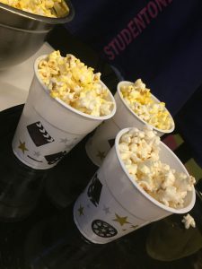 popcorn in a bucket